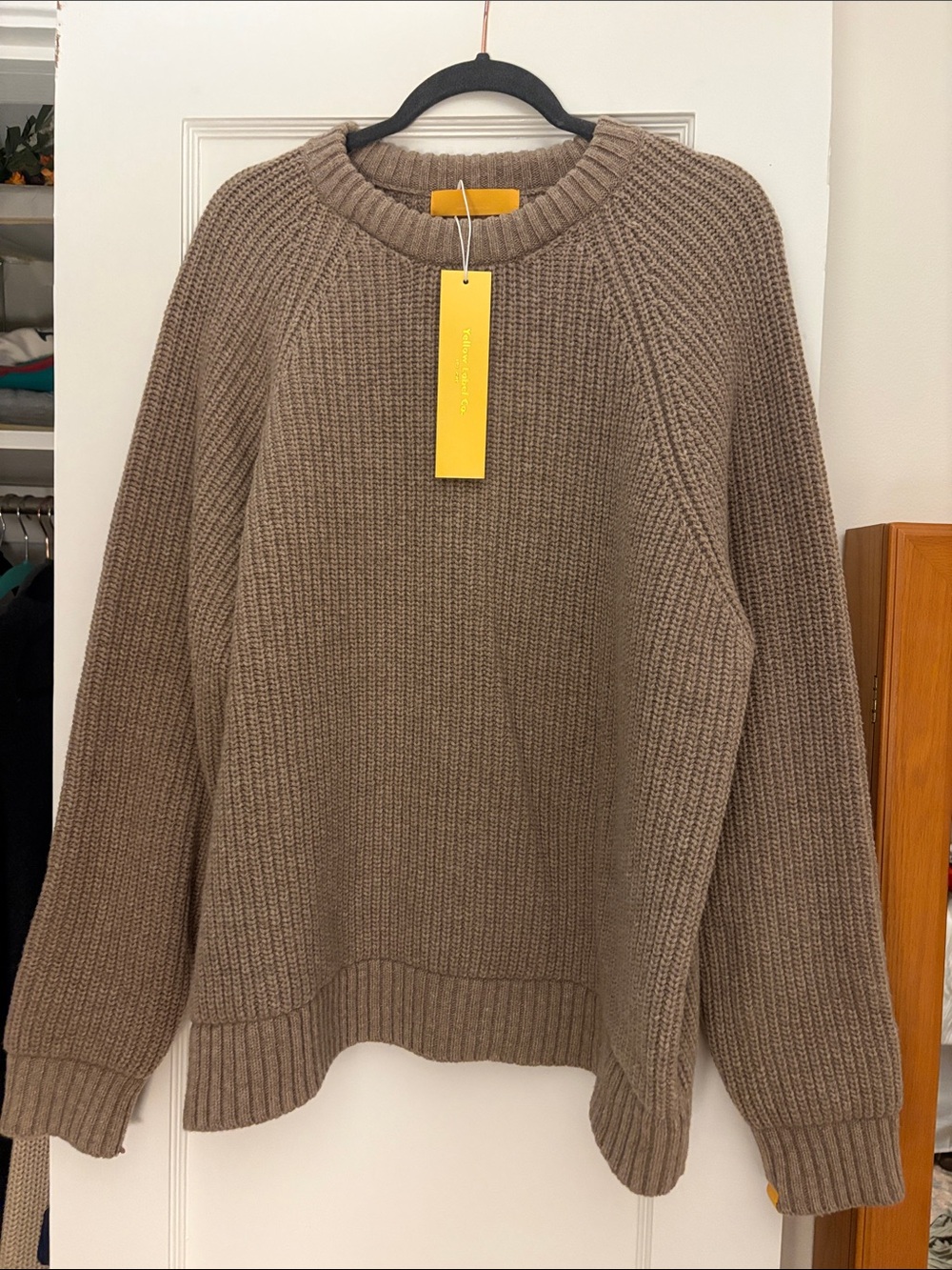 Wool Ribbed Crewneck Sweater